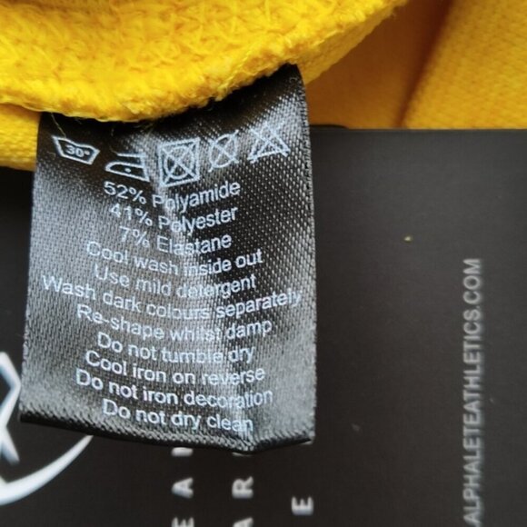 Alphalete Revival Seamless Leggings RG Golden Yellow XS NEW RG Compression - Picture 12 of 13